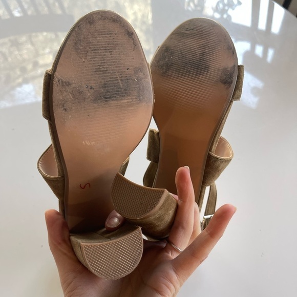 Steve Madden Olive Suede Leather Heels - 7.5 - Picture 5 of 5